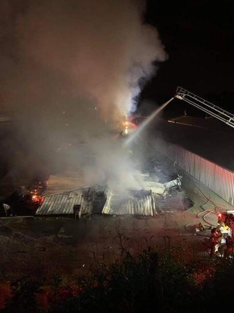 Tri Cities Flea Market Fire